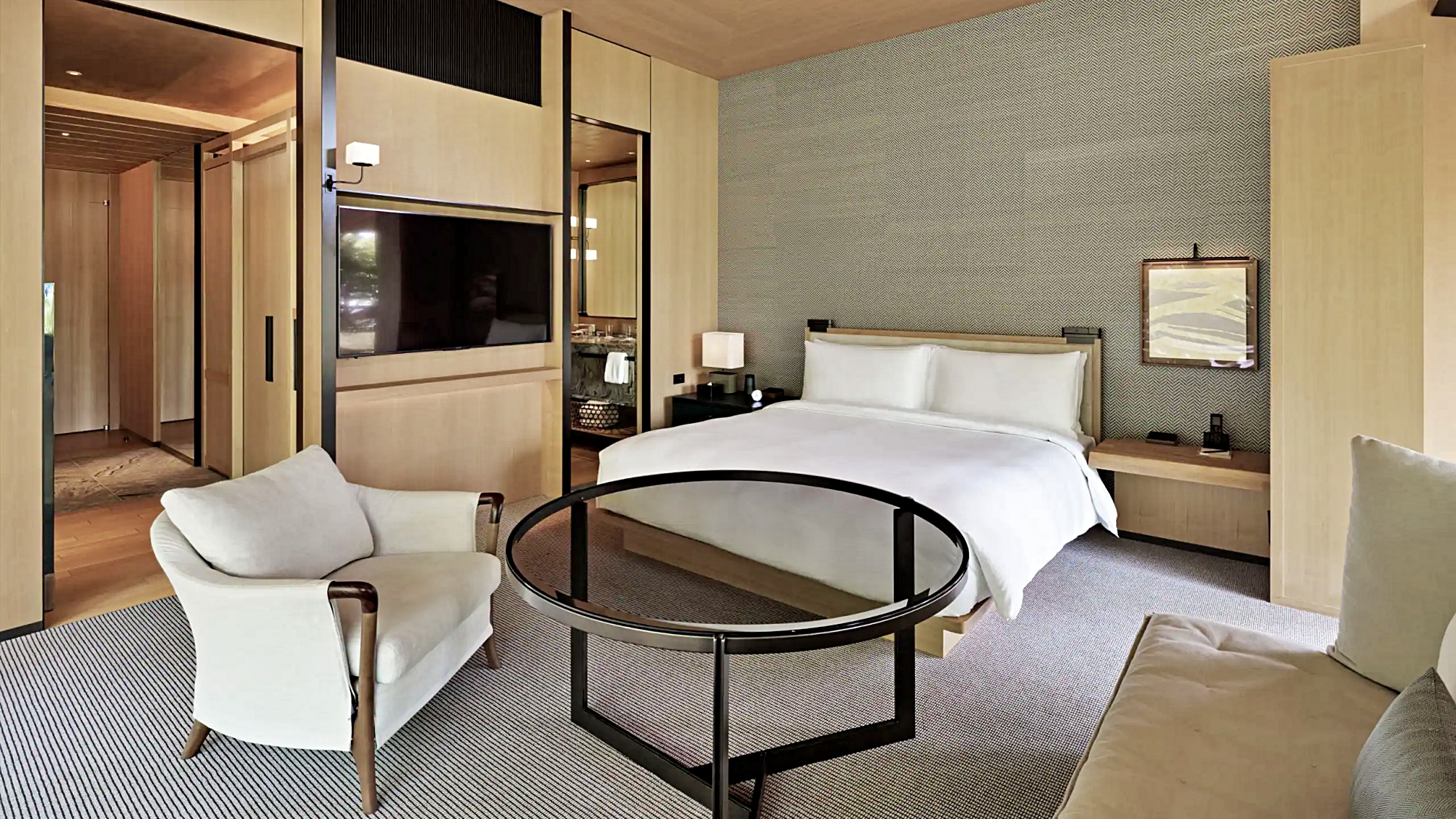 원 킹 베드 사원 전망