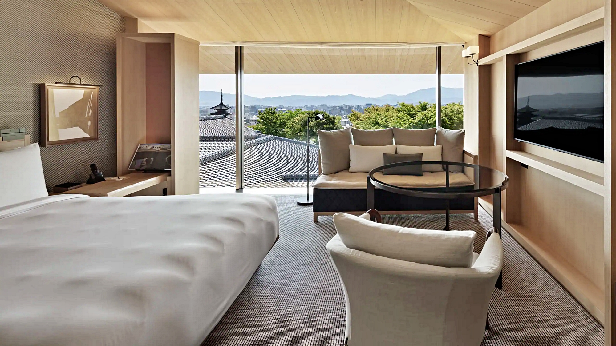 원 킹 베드 사원 전망