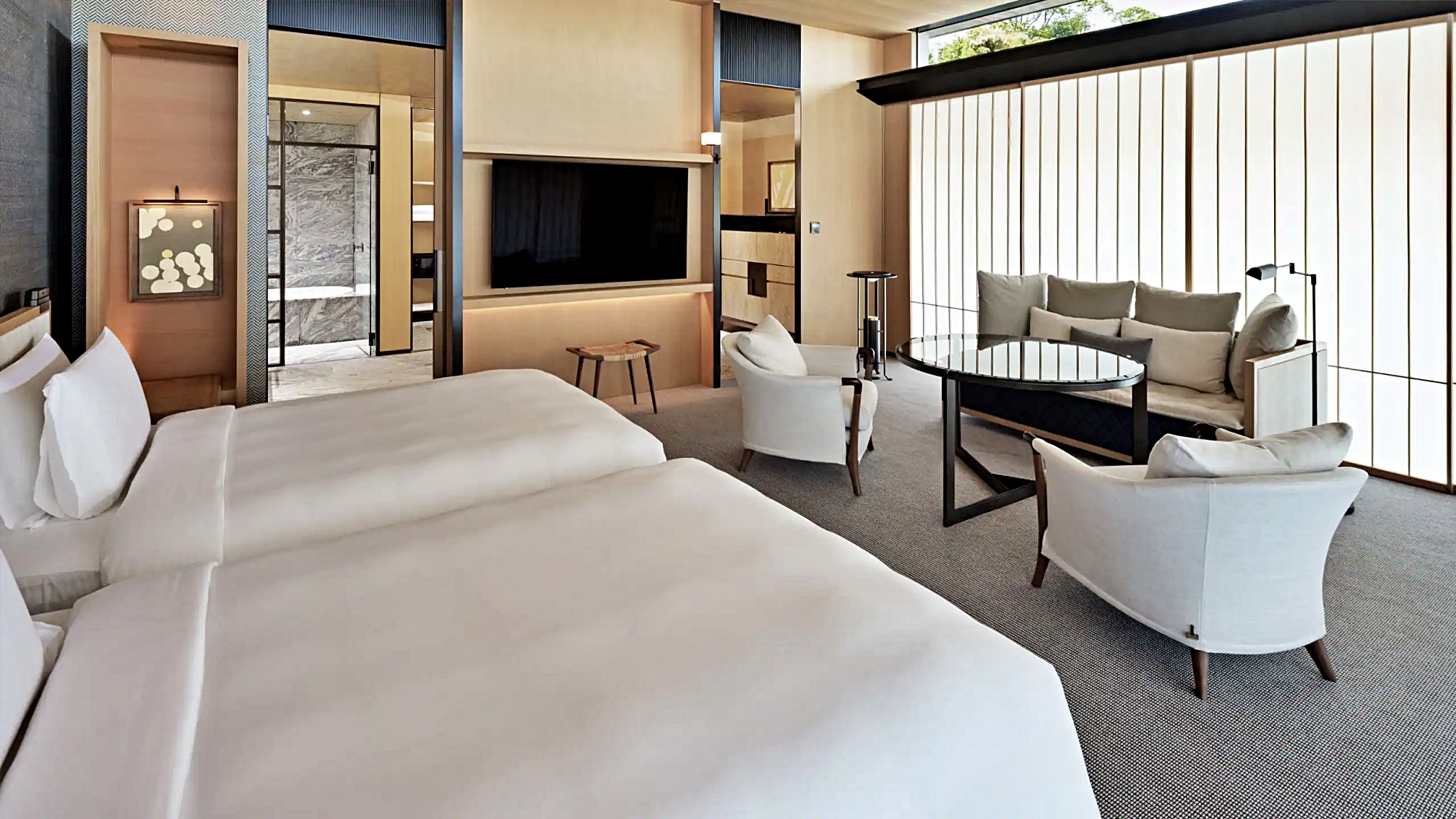 투 트윈 베드 사원 전망 디럭스