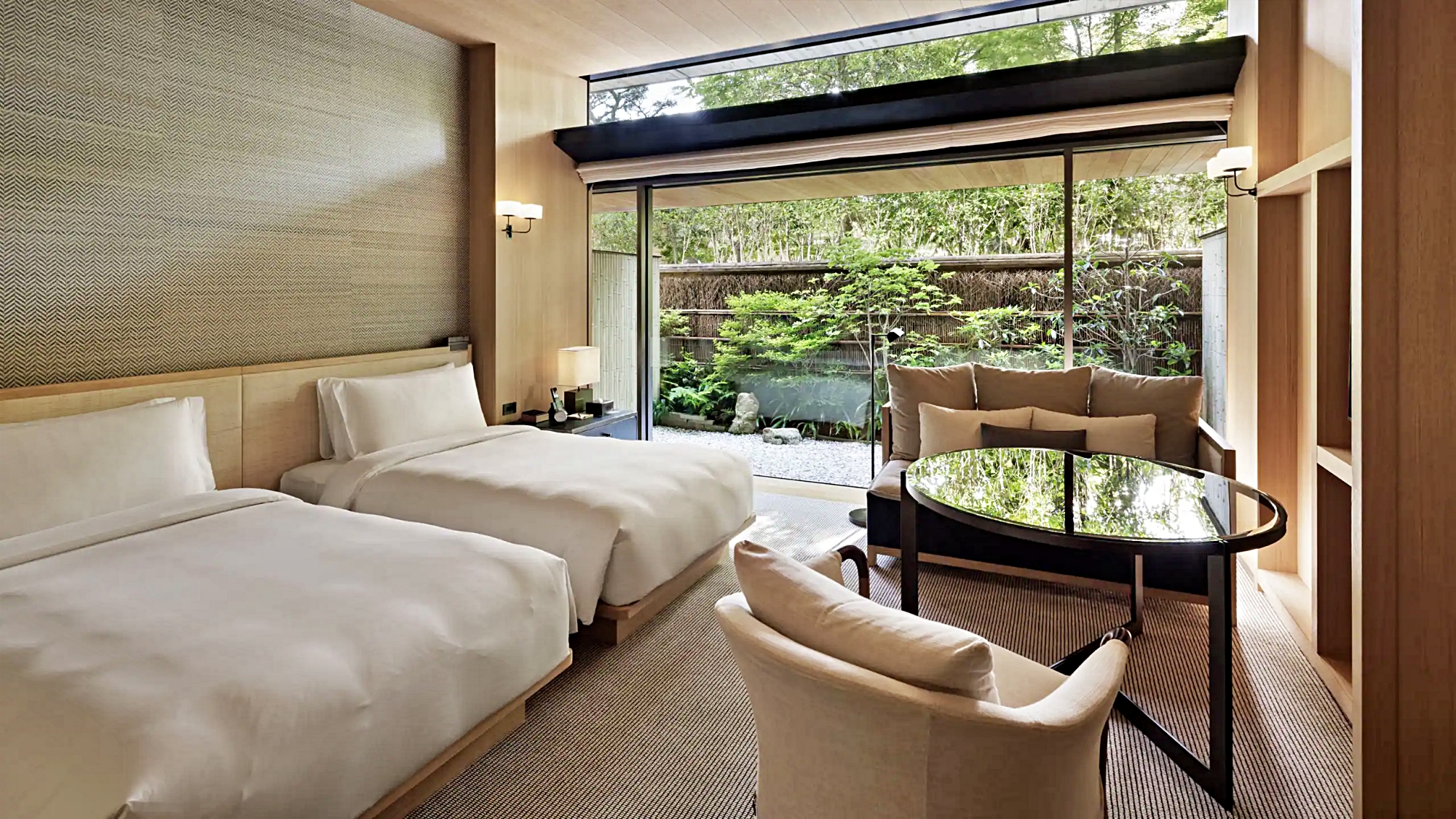 투 트윈 베드 가든 테라스